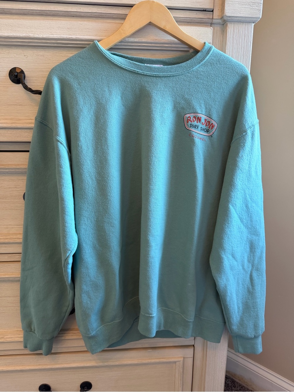 RON JON Teal Crewneck Sweatshirt